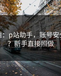 一篇讲透：p站助手，账号安全怎么做？新手直接照做