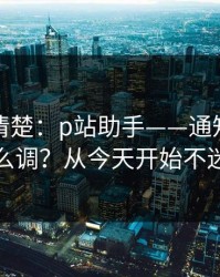 从零讲清楚：p站助手——通知与推荐怎么调？从今天开始不迷路