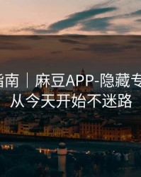 收藏级指南｜麻豆APP-隐藏专题入口？从今天开始不迷路