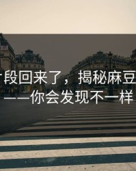被删的片段回来了，揭秘麻豆APP官网——你会发现不一样