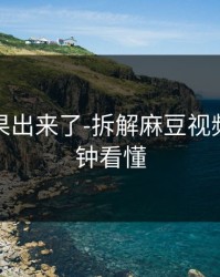 实测结果出来了-拆解麻豆视频，三分钟看懂