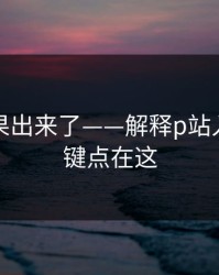 实测结果出来了——解释p站入口，关键点在这