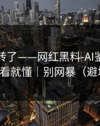 别再乱转了——网红黑料-AI鉴谣怎么用？一看就懂｜别网暴（避坑重点）