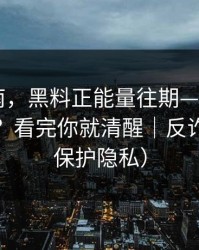避坑指南，黑料正能量往期——AI鉴谣怎么用？看完你就清醒｜反诈避坑（保护隐私）