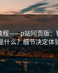 收藏级教程——p站网页版：镜像到底是什么？细节决定体验