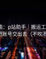避坑指南：p站助手｜搬运工是什么？别把账号交出去（不吹不黑）