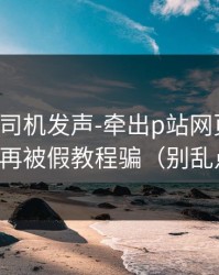 社区老司机发声-牵出p站网页登录，别再被假教程骗（别乱点）