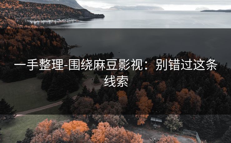 一手整理-围绕麻豆影视:别错过这条线索 一手整理-围绕麻豆影视:别错过这条线索