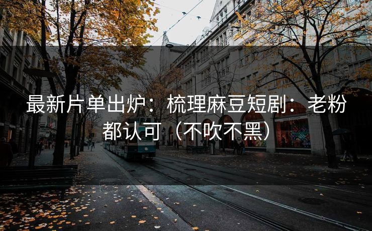最新片单出炉:梳理麻豆短剧:老粉都认可(不吹不黑) 最新片单出炉:梳理麻豆短剧:老粉都认可(不吹不黑)